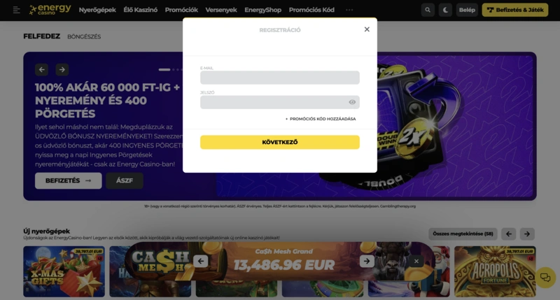 EnergyCasino Login